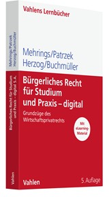 Abbildung von Mehrings / Patrzek / Herzog / Buchmüller | Bürgerliches Recht für Studium und Praxis - digital - Grundzüge des Wirtschaftsprivatrechts | 5. Auflage | 2023 | beck-shop.de