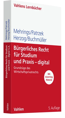 Abbildung von Mehrings / Patrzek | Bürgerliches Recht für Studium und Praxis - digital | 5. Auflage | 2023 | beck-shop.de