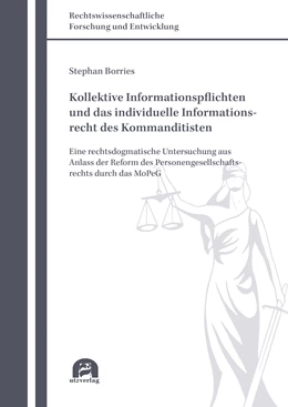 Abbildung von Borries | Kollektive Informationspflichten und das individuelle Informationsrecht des Kommanditisten | 1. Auflage | 2022 | beck-shop.de