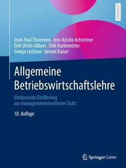 Abbildung von Thommen / Achleitner | Allgemeine Betriebswirtschaftslehre | 10. Auflage | 2023 | beck-shop.de