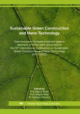 Abbildung von Shebl / Helal | Sustainable Green Construction and Nano-Technology | 1. Auflage | 2022 | beck-shop.de