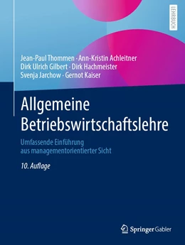 Abbildung von Thommen / Achleitner | Allgemeine Betriebswirtschaftslehre | 10. Auflage | 2023 | beck-shop.de