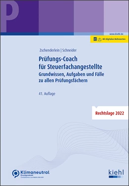 Abbildung von Zschenderlein / Schneider | Prüfungs-Coach für Steuerfachangestellte | 41. Auflage | 2022 | beck-shop.de