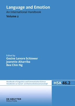 Abbildung von Schiewer / Altarriba | Language and Emotion. Volume 2 | 1. Auflage | 2022 | beck-shop.de