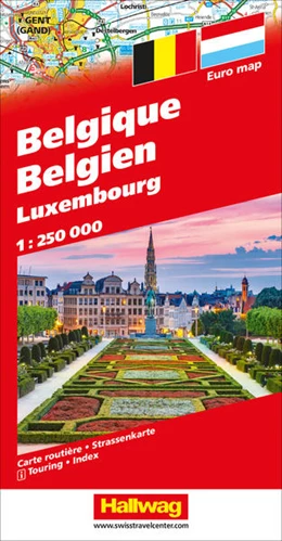 Abbildung von Hallwag Kümmerly+Frey AG | Belgien / Luxemburg Strassenkarte 1:250 000 | 4. Auflage | 2022 | beck-shop.de
