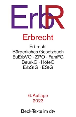 Abbildung von Erbrecht: ErbR | 6. Auflage | 2023 | 5779 | beck-shop.de