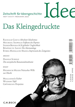Abbildung von Zeitschrift für Ideengeschichte Heft XVII/1 Frühjahr 2023 | 1. Auflage | 2023 | beck-shop.de
