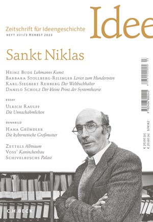 Cover: , Zeitschrift für Ideengeschichte Heft XVII/3 Herbst 2023