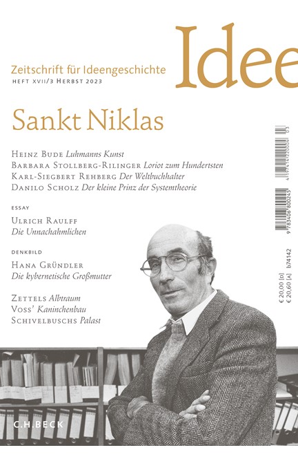 Cover: , Zeitschrift für Ideengeschichte Heft XVII/3 Herbst 2023