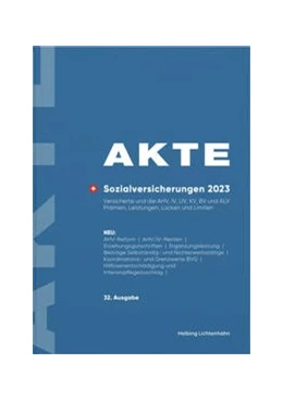 Abbildung von Keiser | AKTE Sozialversicherungen 2023 | 32. Auflage | 2023 | beck-shop.de