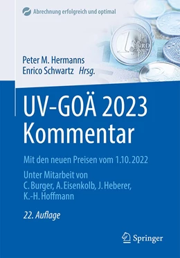 Abbildung von Hermanns / Schwartz | UV-GOÄ 2023 Kommentar | 22. Auflage | 2023 | beck-shop.de