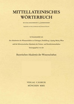 Cover:, Mittellateinisches Wörterbuch  53. Lieferung (sandalus - scissura)