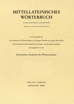 Abbildung von Mittellateinisches Wörterbuch 53. Lieferung (sandalus - scissura) | 1. Auflage | 2023 | beck-shop.de