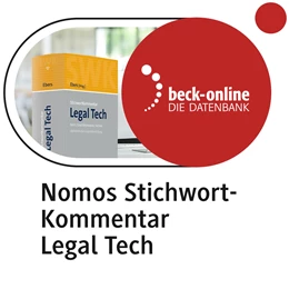 Abbildung von NomosOnline StichwortKommentar Legal Tech | | | beck-shop.de