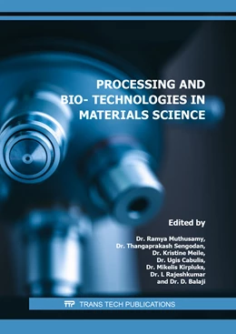 Abbildung von Muthusamy / Sengodan | Processing and Bio-Technologies in Materials Science | 1. Auflage | 2022 | beck-shop.de