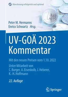 Abbildung von Hermanns / Schwartz | UV-GOÄ 2023 Kommentar | 22. Auflage | 2022 | beck-shop.de