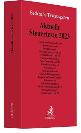 Abbildung von Aktuelle Steuertexte 2023 | 1. Auflage | 2023 | beck-shop.de