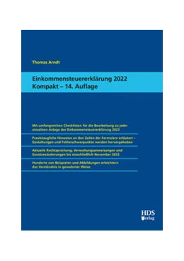 Abbildung von Arndt | Einkommensteuererklärung 2022 Kompakt | 14. Auflage | 2023 | beck-shop.de