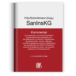 Abbildung von Fritz / Schmittmann (Hrsg.) | SanInsKG | 3. Auflage | 2023 | beck-shop.de