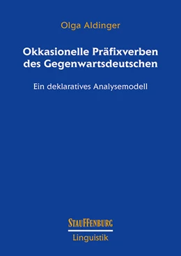 Abbildung von Aldinger | Okkasionelle Präfixverben des Gegenwartsdeutschen | 1. Auflage | 2022 | beck-shop.de