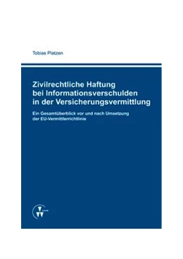 Abbildung von Platzen | Zivilrechtliche Haftung bei Informationsverschulden in der Versicherungsvermittlung | 1. Auflage | 2014 | beck-shop.de