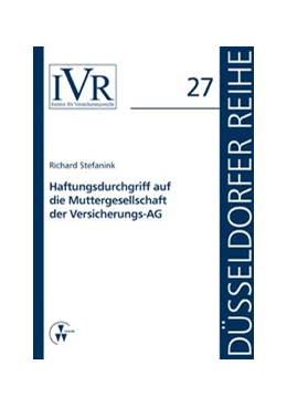 Abbildung von Stefanink | Haftungsdurchgriff auf die Muttergesellschaft der Versicherungs-AG | 1. Auflage | 2015 | beck-shop.de