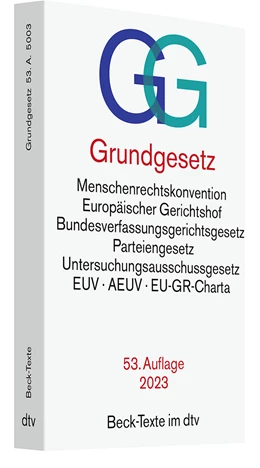 Abbildung von Grundgesetz: GG | 53. Auflage | 2023 | 5003 | beck-shop.de