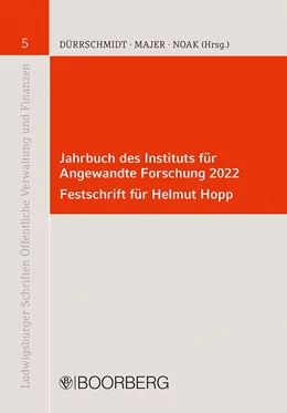 Abbildung von Dürrschmidt / Majer | Jahrbuch des Instituts für Angewandte Forschung 2022 - Festschrift für Helmut Hopp | 1. Auflage | 2022 | 5 | beck-shop.de