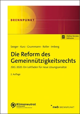 Abbildung von Seeger / Kurz | Die Reform des Gemeinnützigkeitsrechts (Online Version) | 2. Auflage | 2022 | beck-shop.de