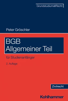 Abbildung von Gröschler | BGB Allgemeiner Teil | 2. Auflage | 2023 | beck-shop.de