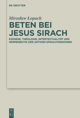 Abbildung von Lopuch | Beten bei Jesus Sirach | 1. Auflage | 2022 | beck-shop.de