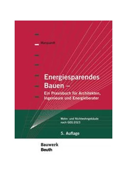 Abbildung von Marquardt | Energiesparendes Bauen - Buch mit E-Book | 5. Auflage | 2023 | beck-shop.de