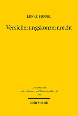 Abbildung von Böffel | Versicherungskonzernrecht | 1. Auflage | 2022 | 108 | beck-shop.de
