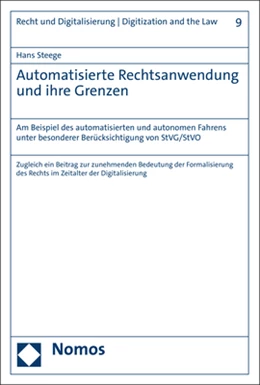 Abbildung von Steege | Automatisierte Rechtsanwendung und ihre Grenzen | 1. Auflage | 2023 | 9 | beck-shop.de