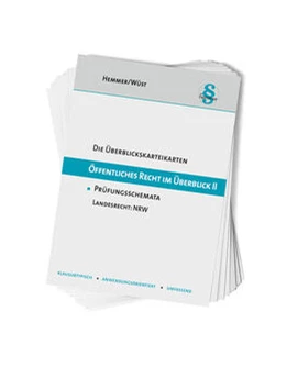 Abbildung von Hemmer / Wüst | Karteikarten Öffentliches Recht im Überblick II - NRW | 4. Auflage | 2022 | beck-shop.de