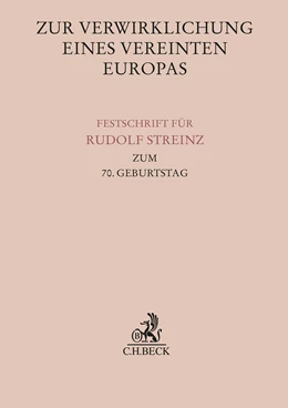 Abbildung von Zur Verwirklichung eines Vereinten Europas | 1. Auflage | 2023 | beck-shop.de