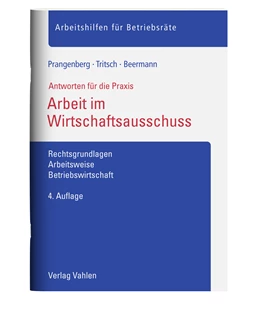 Abbildung von Prangenberg / Tritsch | Arbeit im Wirtschaftsausschuss | 4. Auflage | 2023 | beck-shop.de