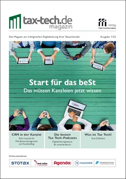 Abbildung von tax-tech.de - magazin • Ausgabe 1/2022 | | 2022 | beck-shop.de