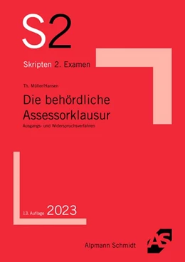 Abbildung von Müller / Hansen | Die behördliche Assessorklausur | 13. Auflage | 2023 | beck-shop.de