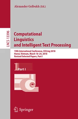 Abbildung von Gelbukh | Computational Linguistics and Intelligent Text Processing | 1. Auflage | 2023 | beck-shop.de