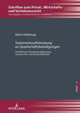 Abbildung von Vallelonga | Testamentsvollstreckung an Gesellschaftsbeteiligungen | 1. Auflage | 2022 | beck-shop.de