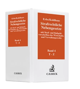 Abbildung von Erbs / Kohlhaas | Strafrechtliche Nebengesetze Ordner IV 86 mm • 1 Ersatzordner (leer) | 1. Auflage | | beck-shop.de