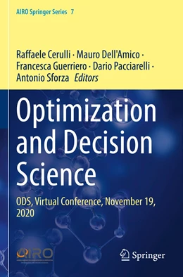 Abbildung von Cerulli / Dell'Amico | Optimization and Decision Science | 1. Auflage | 2023 | 7 | beck-shop.de