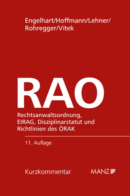 Abbildung von Engelhart / Hoffmann | Rechtsanwaltsordnung RAO | 11. Auflage | 2023 | beck-shop.de