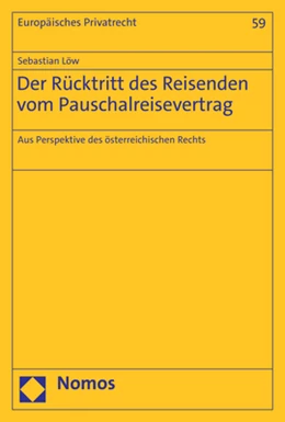 Abbildung von Löw | Der Rücktritt des Reisenden vom Pauschalreisevertrag | 1. Auflage | 2023 | 59 | beck-shop.de