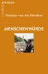 Cover: Pfordten, Dietmar von der, Menschenwürde