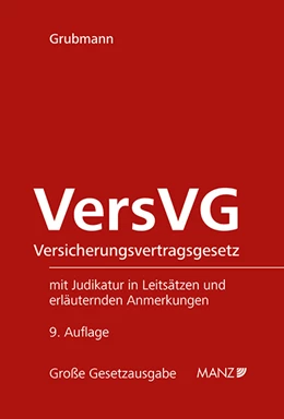 Abbildung von Grubmann | Versicherungsvertragsgesetz VersVG | 9. Auflage | 2022 | beck-shop.de
