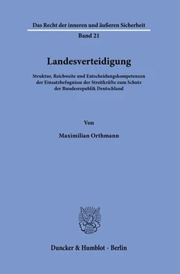 Abbildung von Orthmann | Landesverteidigung. | 1. Auflage | 2023 | 21 | beck-shop.de