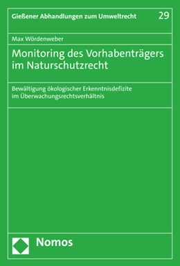 Abbildung von Wördenweber | Monitoring des Vorhabenträgers im Naturschutzrecht | 1. Auflage | 2023 | 29 | beck-shop.de