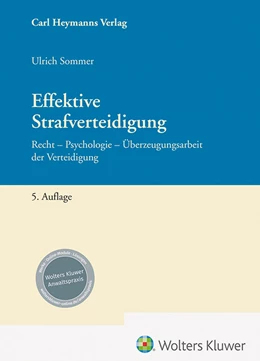 Abbildung von Sommer | Effektive Strafverteidigung | 5. Auflage | 2023 | beck-shop.de